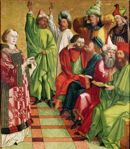 San Stefano davanti ai giudici, dal Pala di San Stefano, c.1470